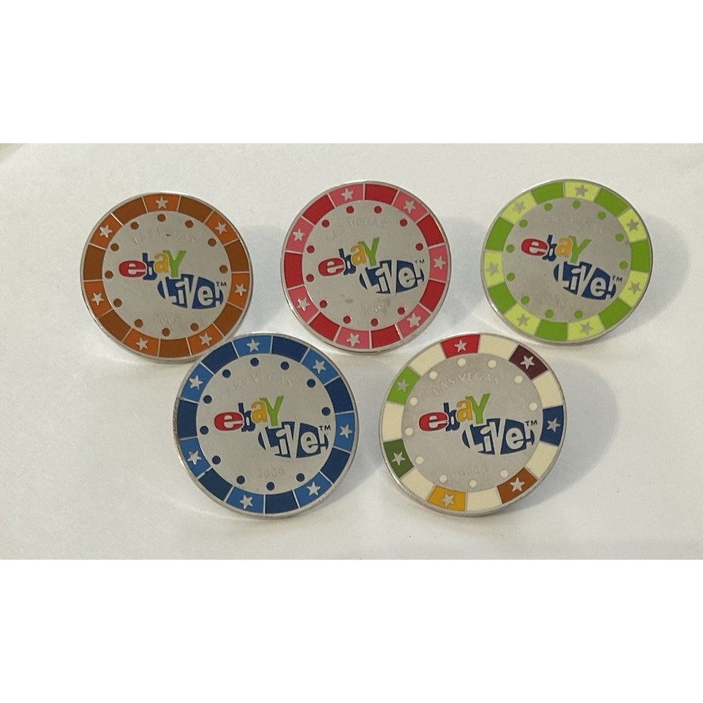 Ebay Live 2006 Las Vegas Coin Lot Vintage Enamel Lapel Pin